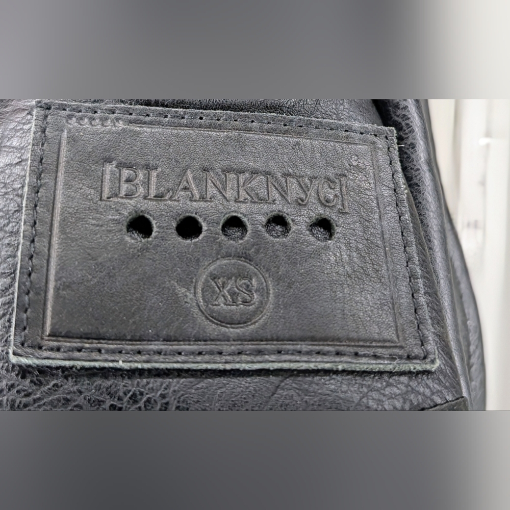 Blank NYC Vegan Leather Palm Tree Embroider Jacket XS - Picture 11 of 12